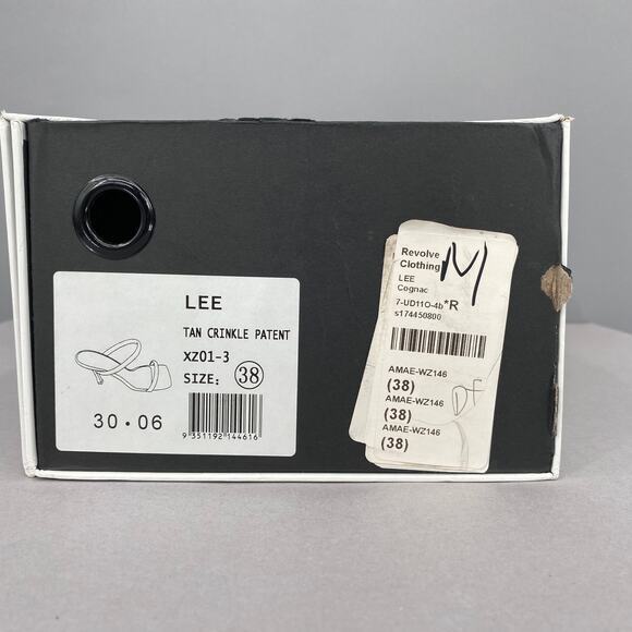 Alias Mae Lee Stiletto Heels Brown Cognac Size 38 AMAE-WZ146 Strappy Sandals - Picture 5 of 14